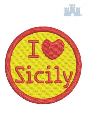 321 Ricamo 10 I love Sicily